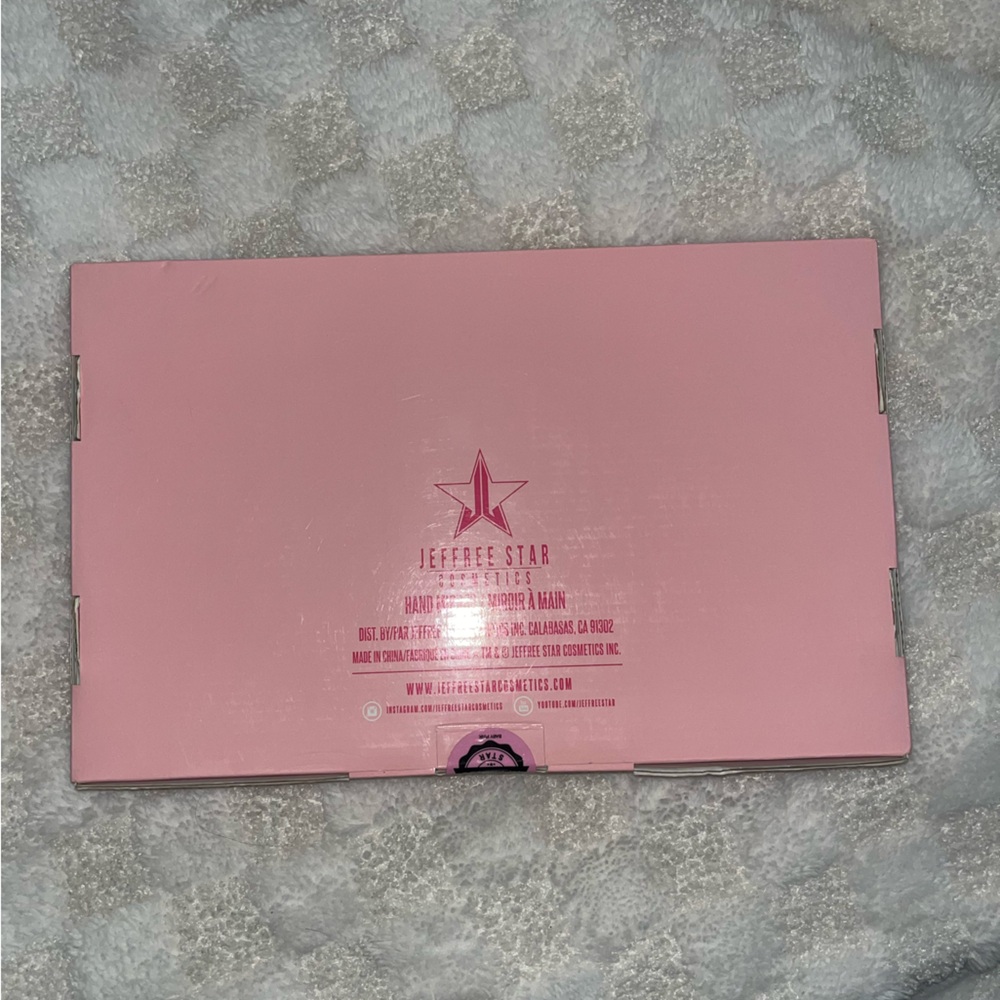 NIB! Customized Pink + Black ‘Jeffree Star Approved’ Hand Mirror - Picture 7 of 10